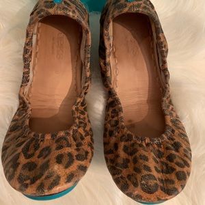 Tieks leopard flats size 9